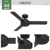 Hunter Fan 44" Presto Ceiling Fan and Wall Control Matte Black - 4 of 4