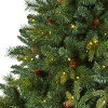 7ft. Full Bodied Mixed Pine Artificial Christmas Tree with 450 Clear LED Lights & Pine Cones – Lush Holiday X-Mas Display - 3 of 4