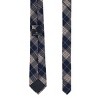CTM Men's Navy Cotton Checkered Tie - 3 of 3