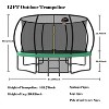 Jump Into Fun 12FT Recreational Kids Trampoline with Safety Enclosure Net & Ladder, Outdoor Recreational Trampolines - 4 of 4