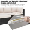5-Piece Sectional Outdoor Patio Furniture Set with Cushions, Weather-Resistant PE Rattan, Modern Design for Balcony, Garden, Poolside - 4 of 4
