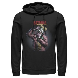 Men's Batman Joker Camera Poster Pull Over Hoodie - 1 of 3