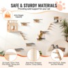 VEVOR Wall Mounted Cat Shelves, Cat Wall Shelves and Perches with Jumping Boards, Cat Beds, Hammocks & Cat Tree, Cat Furniture, Brown - 4 of 4