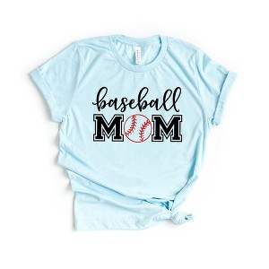 Simply Sage Market Women's Baseball Mom With Ball Short Sleeve Graphic Tee - 1 of 3