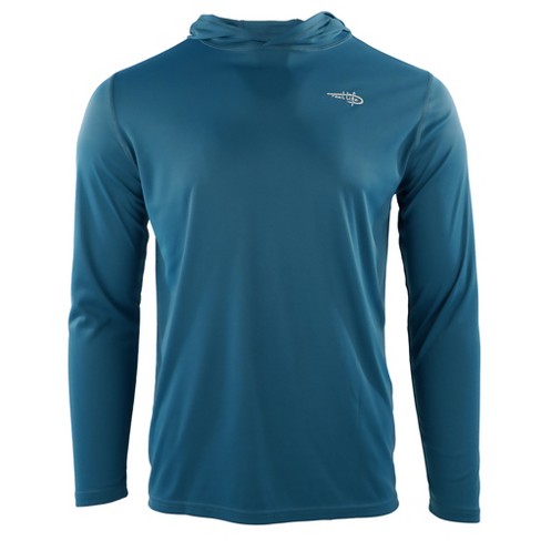 Gillz - Contender Long Sleeve Shirt UV Hoodie Tek, Aruba Blue (All Sizes) - Technical Outdoor Gear