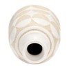 Sagebrook Home 10" Ceramic Vase - Contemporary Ivory / Beige Half Circle Design Decorative Table Accent for Home or Office - Unique Gift Idea - 4 of 4