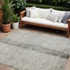 Taupe Beige And Gray Abstract Washable Indoor Outdoor Area Rug - 2 of 4