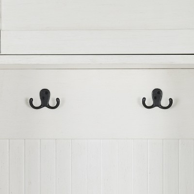 White Birch Hall Tree with Storage and Coat Rack