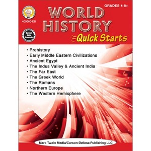 World History Quick Starts Workbook, Grades 4 - 12 - by  Wendi Silvano (Paperback) - 1 of 1