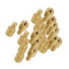 Unique Bargains M3 x 5mm + 6mm Motherboard Hex Standoffs Male to Female Thread Brass 20 Pcs - 3 of 4