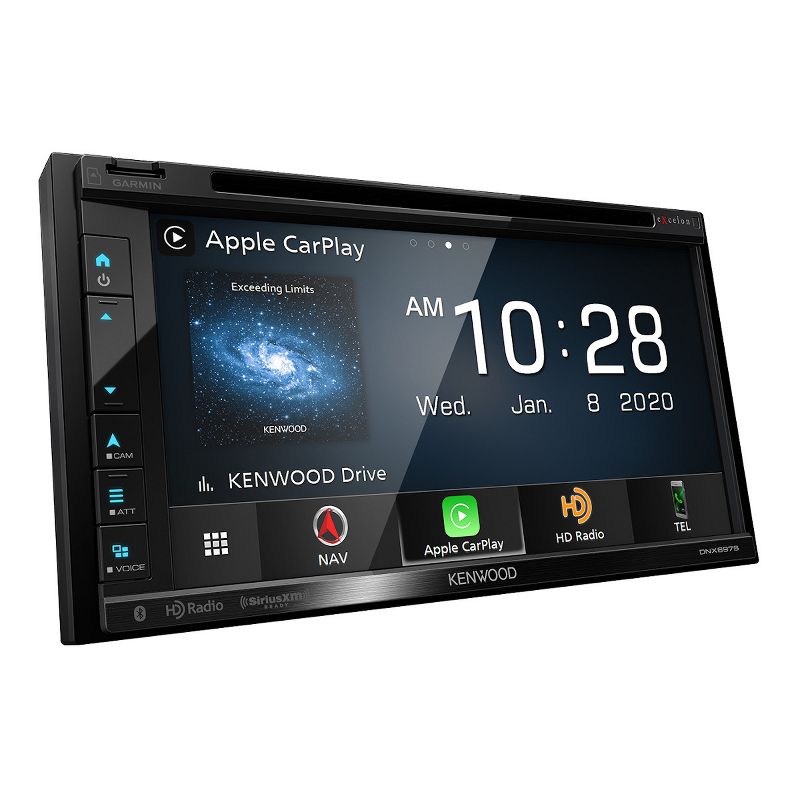 Kenwood DNX697S 6.8" CD/DVD Garmin Navigation Touchscreen Receiver w/ Apple CarPlay and Android Auto, 5 of 14