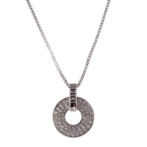 Anna-Kaci Women's Crystal Teardrop Pendant Necklace, Sparkling and Elegant Design with Adjustable Chain for Special Occasions - Apple - 1 of 4