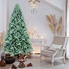 Artificial 8ft Blue green Tint Christmas Tree with 2458 PE/PVC Mixed Branch Tips, memory wire+iron wire, Hinged Premium & Foldable Base - 4 of 4