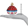 Old World Christmas Blown Glass Ornament for Christmas Tree, Bowl Of Cherries - 3 of 3