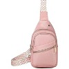 MaseiKar Small Sling Bag for Women Men, Sling Backpack Chest Daypack Crossbody Bag for Travel Outdoor Hiking,Pink - 2 of 4