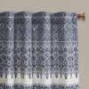 Kumasinova 84" Cotton Printed Kitchen Curtains Panel,Window Curtains with Chenille/Tassel,Living Room Curtains with Lining,Boho Curtains for Bedroom - 4 of 4