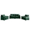 3-Piece Corduroy Sofa Set with 2 Singles + 2-Seater - 4 of 4