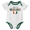 NCAA Miami Hurricanes Infant Girls' 3pk Bodysuit - image 2 of 4