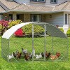 Metal Chicken Coop, Walk-in Poultry Cage,Chicken Run Pen House with Reinforcement & Waterproof & Anti-Ultraviolet Cover Chicken Coop Run - 3 of 4