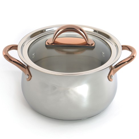 Goodful 4.5qt Cast Aluminum, Ceramic Dutch Oven With Lid, Side Handles And  Silicone Grip : Target