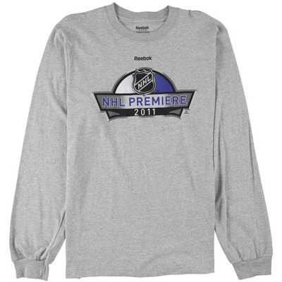 Reebok Mens NHL Premiere 2011 Graphic T-Shirt, Grey, Small