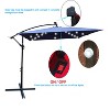 CAVINAS 8.2 FT Pool Umbrellas Outdoor Solar Light Patio Umbrella Outdoor Umbrellas for Patio with Base for Garden - 4 of 4