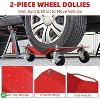 Heavy Duty Car Dollies Set (2/4-Pack, 3000/6000LBS Capacity) Wheel Dolly for Moving Vehicles Trucks  Motorcycles Trailers & Disabled Cars - 3 of 4