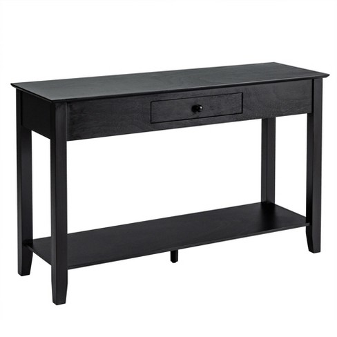 Costway Console Table With Drawer Shelf