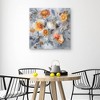 30" x 30" Floral Uplift by Dahui Nai Unframed Wall Canvas - Masterpiece Art Gallery: Modern Botanical Artwork, Vertical Orientation - 3 of 4