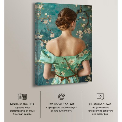 Autumn Blossom Dress Fashion Canvas Wall Art, 24" x 36", Gallery Wrapped