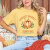 Simply Sage Market Women's Harvest Market Pumpkin Short Sleeve Garment Dyed Tee - 2 of 4