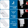 Bidet Attachment for Toilet, Self-Cleaning Dual Nozzle with Adjustable Water Pressure, Rear Wash Toilet Seat Attachment, - 2 of 4