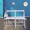 SKRAN Furniture Set Slatted Wood Folding Special Event Chair, Foldable Style Patio Dining Chairs for Kitchen, Balcony and patio - 2 of 4