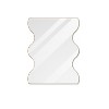 CAVINAS Novelty Wall Mirrors with 2 Wavy Sides Metal Framed,Decorative Dressing Wall-Mounted Decor Mirror for Bathroom,Bedroom - 4 of 4