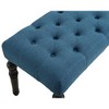 NicBex Upholstered Bench,Dining Bench with Solid Wood Frame,Modern Ottoman with Turned Legs for Living Room,Entryway,Kitchen - 4 of 4