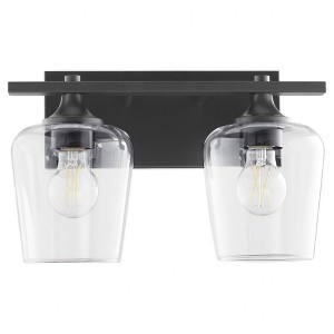 Quorum Lighting Veno 2 - Light Vanity in  Matte Black - 1 of 3
