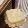 Golden Honey Ruffled Chair Pad 16.5x18  VHC Brands - 4 of 4