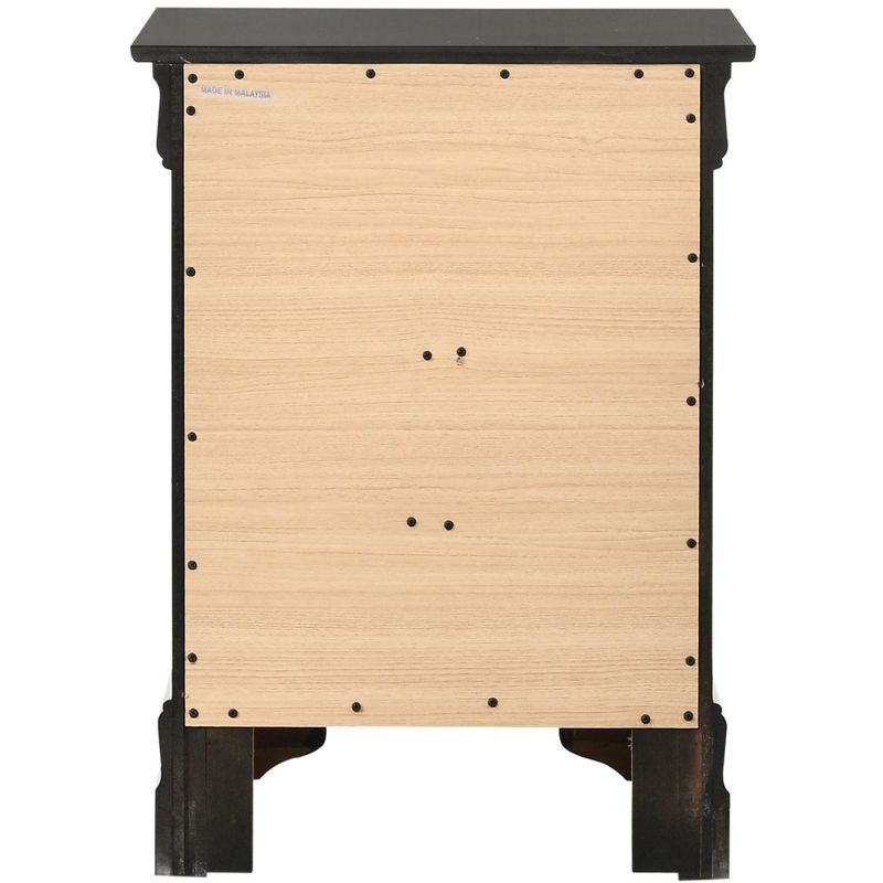 Passion Furniture Louis Philippe 3-Drawer Nightstand (29 in. H x 21 in. W x 16 in. D), 4 of 6
