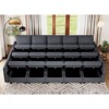 Belffin Large 15 Seat Modular Sectional Sofa with Storage Seat Corduroy Sleeper Sectional Sofa Bed Oversized Convertible Modular Couch for Living Room - 4 of 4