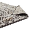 Modway Ganesa Distressed Diamond FloralLattice 8x10 Area Rug - Black/Beige,  Gripping Rubber Underside ,  Lattice Area Rug - 4 of 4