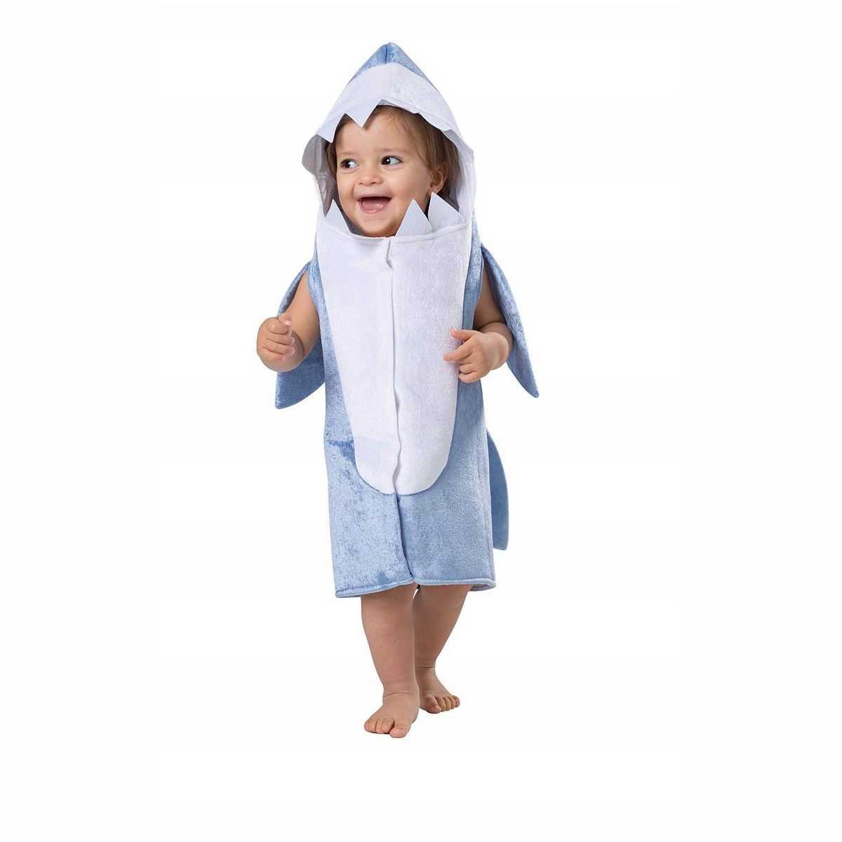 Dress Up America Blue Shark Tunic Costume for Toddlers - thumbnail 3