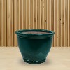 Sunnydaze Studio Outdoor/Indoor UV- and Frost-Resistant Ceramic Flower Pot Planter with Drainage Holes - 2 of 4