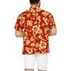 LA LEELA Men's Hawaiian Shirts Short Sleeve Button Down Shirt Floral Shirt Men Casual Vacation Summer Party Caribbean Shirts Funny - 3 of 4