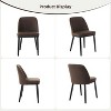 Upholstered Dining Chairs Set of 2, Modern Kitchen Chairs with Thick Cushions, Dining Room Chair with Wood Legs for Dining Room Kitchen Restaurant - 3 of 4
