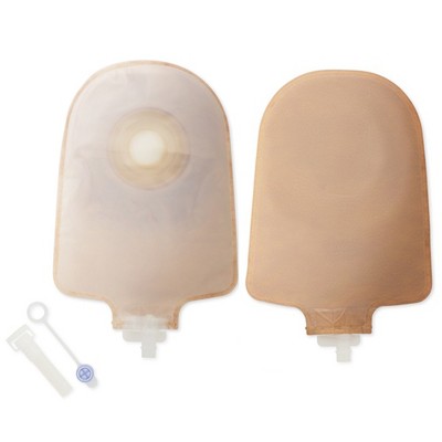 Premier Urostomy Pouch Drainable 1" Stoma 9"L 1pc System Ultra Clear 8462, 10 Ct