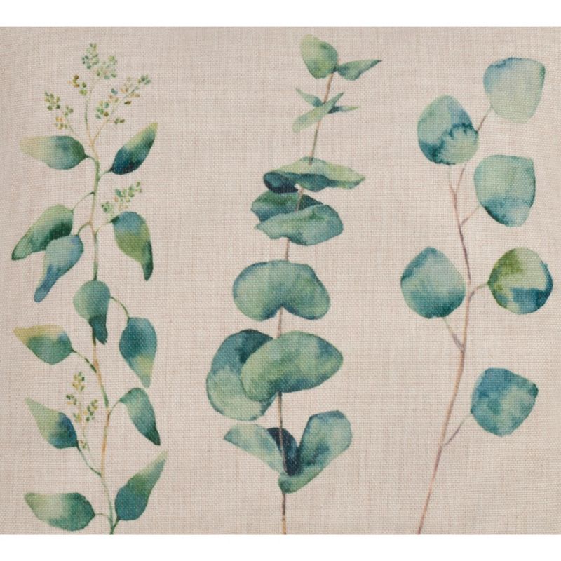 Saro Lifestyle Eucalyptus Print Throw Pillow, 3 of 4