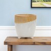 HomeRoots Brown 10 Ounce Round Pot Planter No additional pieces included - 2 of 4