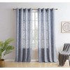 HLC.ME Madison Faux Linen Textured Thicker Sheers Privacy Light Filtering Window Grommet Curtains Drapery Panels, Set of 2 - 2 of 4