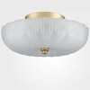 Claxy Modern 3-Light Ceiling Light Brass with 12 Inch Sanding Glass - 2 of 4