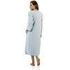Casual Nights Women's Zipper Front Jacquard Fleece Long Robe Duster - 3 of 3